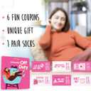 2 x POPCRAZE Novelty Socks Funny Statement Crew Cotton Unisex | Cute, humorous designs in a casual crew cut. One size fits most adults. Soft cotton blend for all-day comfort. (Pink)