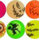 ArtCreativity Halloween Glow in the Dark Bouncing Balls, Bulk Pack of 72, 6 Halloween Theme Designs, 1.25 Inch High-Bounce Balls for Kids, Trick or Treat Giveaways, Party Favors and Goodie Bag Fillers