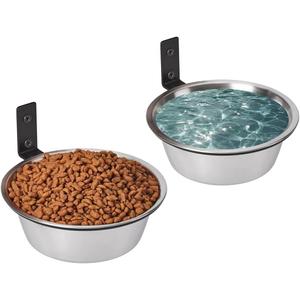FOYO Elevated Cat Bowls, Raised Cat Food and Water Bowls,Wall Mounted Pet Comfort Feeding Bowls (1.5 cups(12 OZ))