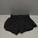 CADMUS 2 in 1 Women's Workout Shorts Athletic Gym Running Shorts for Women Phone Pockets, Black, Small