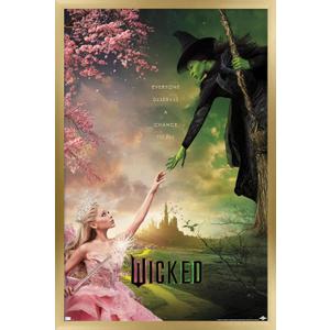 Trends International Wicked - One Sheet Wall Poster, 34L x 22.4W, Gold Framed Version
