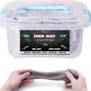 1.1lb Moldable Cosplay Foam Clay (Grey)  High Density for Intricate Designs | Air Dries to Perfection for Cutting with a Knife or Rotary Tool, Sanding or Shaping (500g)