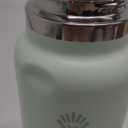 Hydro Flask Water Bottle - Insulated Stainless Steel - Wide Mouth Flex Straw Lid, Non Spill, Leakproof and Refillable in 32 Oz Aloe Green