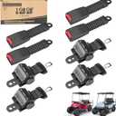 10L0L 4PCS Universal Retractable Golf Cart Seat Belt Kit for Yamaha, EZGO, Club Car, Fits Front Rear Seat (Not Include Bracket)