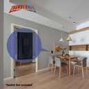 2 x ThunderWay Decorator Light Switch or Receptacle Outlet Wall Plate, Gloss Finish, Size 1-Gang 4.48" x 2.71", Unbreakable Polycarbonate Thermoplastic, UL Listed, Black