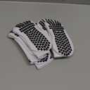 Lux Dual Grip Socks - Soccer Grip Socks for Men and Women. GripArray Performance & Comfort (Small, White, 3 Pack)