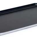 IMUSA 19x12in Aluminum Nonstick Double Burner Griddle with Cool Touch Handles, Black