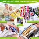 CenDale DTF Transfer Film - A3 (11.7" x 16.5") 60 Sheets Double-Sided Matte Clear PreTreat Sheets- PET Film Sheets DTF for DIY Direct Print on T-Shirts Textile