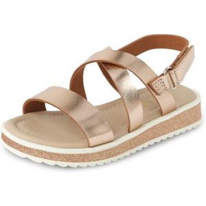 The Children's Place girls Baby Girls and Toddler Platform Sandals With Adjustable Ankle Strap