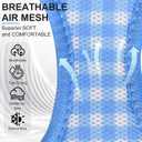 AIITLE No-Pull Pet Harness with a Leash, Plaid Comfort Padded Vest, Step in Dog Harness, Reflective Bands, Soft Breathable Pet Supplies, for Dogs and Cats Blue, S