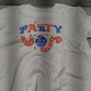 Party in The USA T-Shirt Women 4th of July Independence Day Shirts Funny Patriontic Graphic Short Sleeve Tee Tops, L