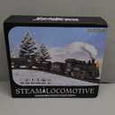 OCHIDO Train Set - Electric Train Toy Gift for Boys Girls,with Railway Kits,Steam Locomotive,Transport Vehicle &Tracks, Light,Smokes & Sound,Christmas Train Gifts for 3 4 5 6 7 8+ Year Old Kids