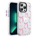 2 x GuardCrew for iPhone 13 Pro Max Case, [Bowtilove] Cool Aesthetic Pattern for Women, [11FT Military-Grade Drop Tested] Slim Crystal Clear Shockproof TPU Bumper Phone Cover, 6.7"