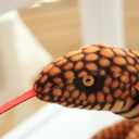 Stuffed Cobra Snake Animal Plush Toy 44 Inches Realistic Long Qamra The Queen Cobra Animal Stuffed Plushies Naja Nivea Cape Cobra Python Stuff Dolls Gift for Children Kids Boys Girls, 44Inches