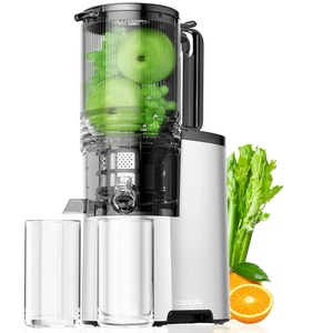 Canoly JE-75B 50RPM Cold Pressed Masticating Juicer BPA Free Low Noise Copper