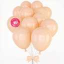 HOUSE OF PARTY 100 Pcs Pastel Orange Balloons - 10 Inch Matte Light Orange Balloons for Graduation, Birthday, Wedding & Easter Party Decorations | Kids Party Balloons
