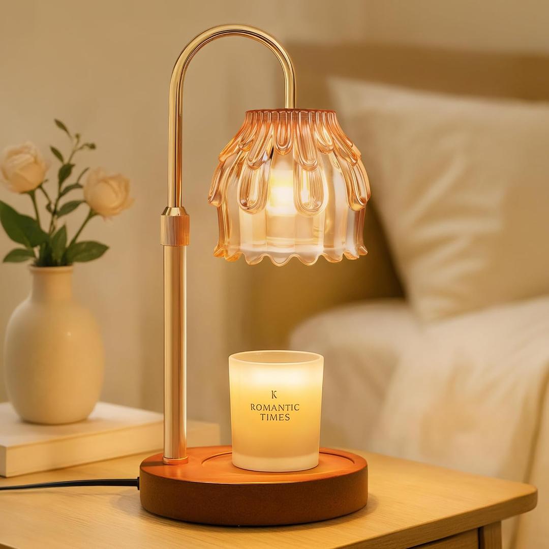 Candle Warmer Lamp with Timer Dimmer, House Warming Gifts New Home Room Decor, Wax Melt Warmer for Scented Wax Jar Candles, Birthday Gifts for Women Mom Her, Champagne