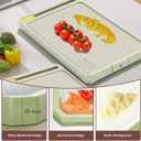 Cutting Board for Kitchen, Stainless Steel Cutting Board Double Sided, 304 Stainless Steel and Wheat Straw PP, Food-Grade, Scratch-resistant, Large Size 17.112.4"