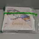 Criusia Drawer Organizer Clothes, 8 Pack Underwear Drawer Organizer, Foldable Closet Organizers and Storage Dresser Drawer Dividers for Clothes, Socks, Scarves, Ties (White)