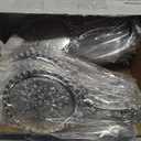 Qunclay Vintage Handheld Mirror Embossed Portable Hand Mirror with Handle for Small Compact Travel Makeup(Silver,12 Pcs)