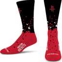 For Bare Feet NBA Unisex Kids Nba Spray Zone Crew Sock Youth (Team)