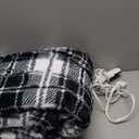 MAXEVE Faux Fur Heated Electric Blanket, 50"x60" Fast Heating Warming Throw Blankets with 8 Heating Levels & 8 Hours Auto Off with Over-Heat Protection & ETL Certified, Plaid Black