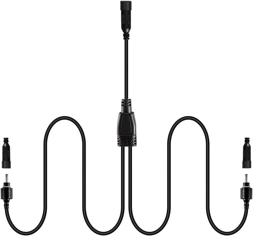 ALOVECO 2-in-1 Splitter, Extension Wires for 6-in-1 Outdoor Spotlights, Waterproof for DIY Decoration