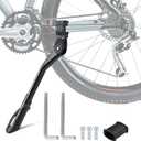 Bike Kickstand for Adult Bikes,Aluminum Alloy Bicycle Kickstand Adjustable for 24-29 Inch,Bicycle Kickstand for Mountain Bike, Trek Bike, Road Bike, City Bike,Non-Slip Sole (style-3)