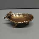NIKKY HOME Vintage Gold Ring Holder Jewelry Dish, Antique Birds Trinket Display Decorative Metal Tray Bowl Classy Birthday Gifts for Women