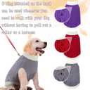 Small Dog Sweaters with Leash Hole Turtleneck Dog Sweaters Knitwear Boys Girls Warm Soft and High Stretch Pet Clothes for Fall WinterPet Shirts for Kitten Puppy Grey Small
