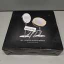 Makeup Mirror with Lights, 1x/20x 360 Rotation Vanity Mirror, Brightness Adjustable Lighted Makeup Mirror with Magnification, 5000 mAh Rechargeable Double Sided Mirror with 3 Colors, Gift for Women (Chrome)