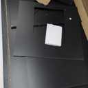 Shintenchi Cat Littler Box Enclosure, Litter Box Furniture Hidden with Removable Divider, Cat House with End Table, Black, 31.5 inch, Black