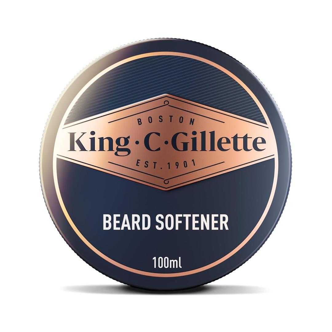 King C. Gillette Soft Beard Balm, Deep Conditioning with Cocoa Butter, Argan Oil and Shea Butter (3.4 Ounce (Pack of 1))