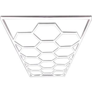 Car Detailing Led Garage Light,15 Hexagonal Grid Systems Led Shop Lights for Garage/ Workshop with White Border, IP54  AC 100-240V(15.88 fts x 7.98 fts ), 190.2"L x 95.7"W x 1.4"H