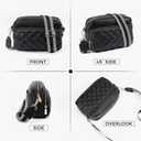 Small Crossbody Purses for Women,Vegan Leather Crossbody Bags Trendy, Quilted Purses for Women | Vegan Leather, | Trendy| Quilted