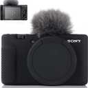 Camera Case for Sony ZV-1, ZV1 Camera Case Digital Camera Anti-Scratch Slim Fit Soft DSLR Camera Sleeve with ZV1 Screen Protector for Sony ZV-1 (Black)