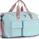 FIORETTO Women's Gym Duffle Bag with Shoes Compartment, 30L Capacity, Ideal for Travel, Gym, Sports, Duffel, Weekender