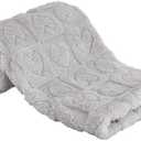 Yurhap Fleece Baby Blanket Heart Checkered, Ultra Soft Cozy Baby Blankets for Boys Girls, Fluffy Infant Toddler Newborn Receiving Gifts for Crib Stroller 30"x40" (Silver Grey)