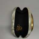 Women Acrylic Clutch Box Metal Handle Evening Bag Trendy Ladies Shoulder Crossbody Purse for Wedding Party Causal (Beige)