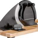 Zassenhaus Original Classic Adjustable Bread Slicer for Uniform Slices - Bread Slicer for Homemade Bread - 18/8 Stainless Steel Blade Sourdough Cutter - Black, 11.75" x 8"