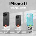 for iPhone 11 Case, Compatible with MagSafe, Heavy Duty Shockproof Protection Phone Cases, Anti-Drop, Dual Layer Transparent Magnetic Phone Case for iPhone 11, 6.1", Blue