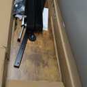 Claiks Electric Standing Desk, Adjustable Height Stand up Desk, 24x48 Inches Sit Stand Home Office Desk with Splice Board, Black Frame/Rustic Brown Top