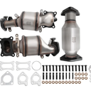 Catalytic Converter Kit Compatible with 2008-2017 Accord、2008-2019 Odyssey、2009-2021 Pilot、Crosstour、Passport、Ridgeline & 2010-2020 MDX、RDX、RL、RXL、TL、TLX 、TSX、ZDX 3.5L V6 Engine (EPA Compliant)