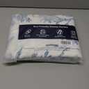 Blue Floral Shower Curtain, Cotton Linen Cottagecore Shower Curtains for Bathroom (72"W x 72"L (Pack of 1))