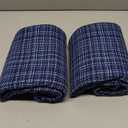Kevin Textile Pack of 2 Decorative Outdoor Waterproof Pillow Covers Garden Cushion Sham Throw Pillowcase Shell for Patio Tent Couch 24x24 Inch Navy Blue