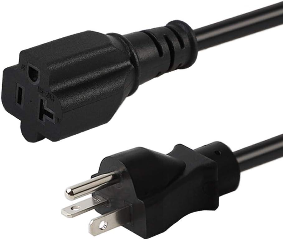 6Feet/1.83M Nema 5-20P Power Extension Cord, (UL CUL Listed) Heavy Duty 12AWG Nema 5-20P to 5-20R Extension Power Cable,20Amp T Blade Male to Female Cable