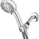Waterpik 7-Mode Adjustable HairCare+ Hand Held Shower Head with PowerPulse Therapeutic Massage, Chrome, XPC-763E