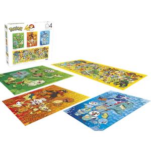 Buffalo Games - Pokemon - 4 x 1 Multipack - Multi Piece Jigsaw Puzzle For Adults -Challenging Puzzle Perfect for Game Nights - Finished Size Varies