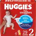 Huggies Size 2 Diapers, Little Snugglers Baby Diapers, Size 2 (12-18 lbs), 29 Count, Packaging May Vary