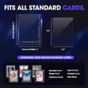 WVM Card Sleeves Top Loaders for Cards, Premium Toploaders for Cards, Card Holder Baseball Football Sports and Game Cards (30 Toploaders + 300 Penny Sleeves)